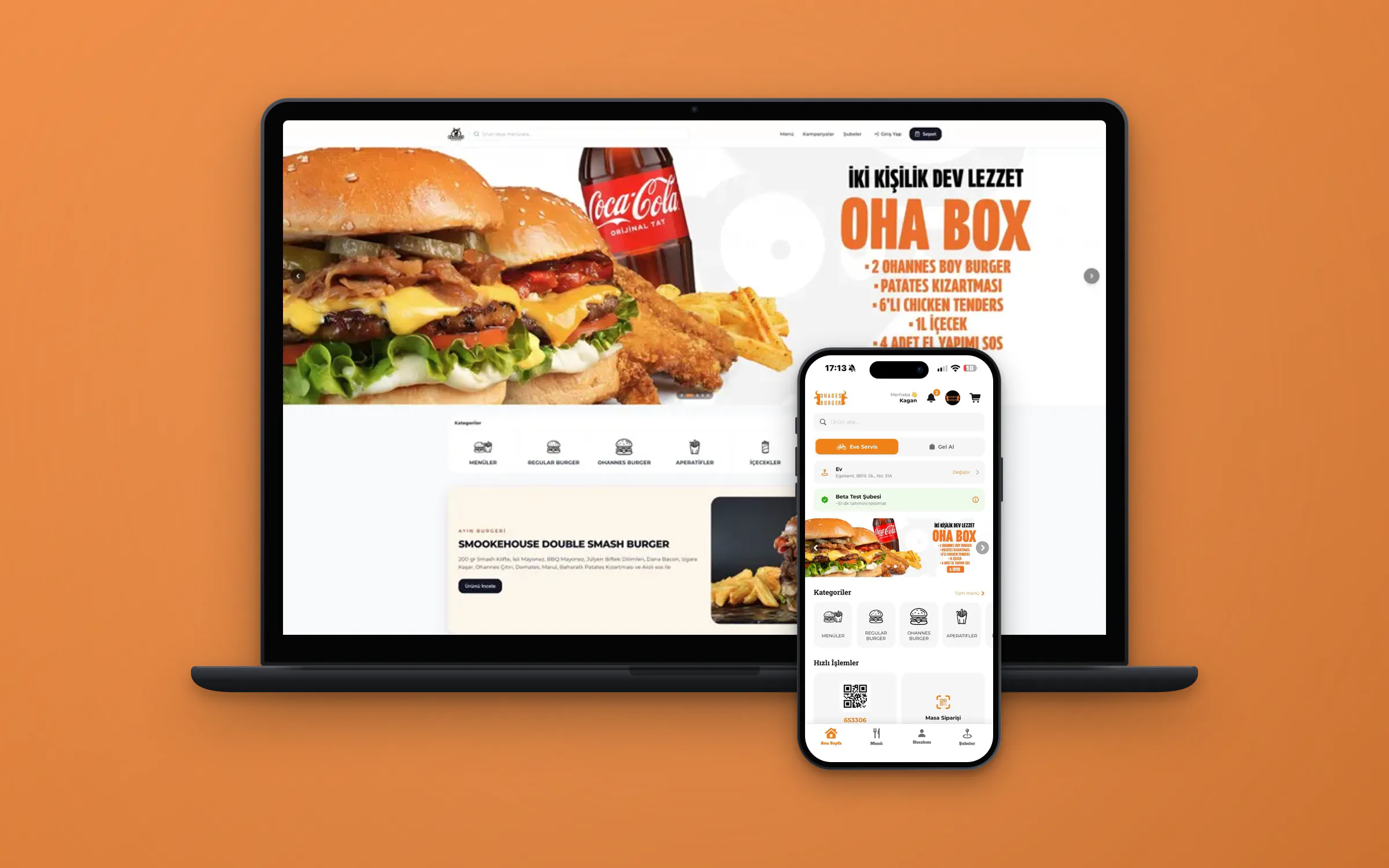 Ohannes Burger: masaüstü ve mobil ekran görüntüleri